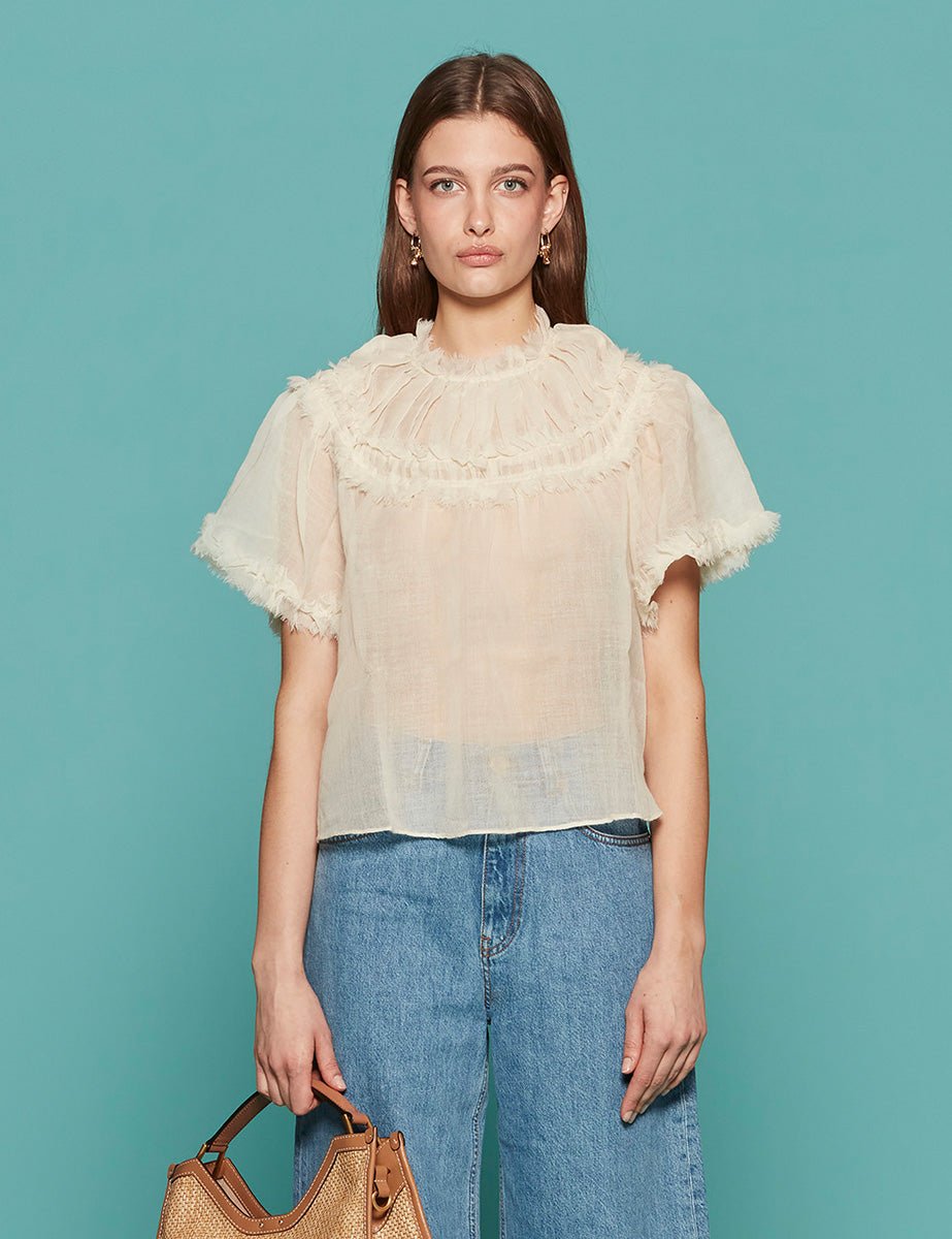 top zuri albs alabaster - ulla johnson - top