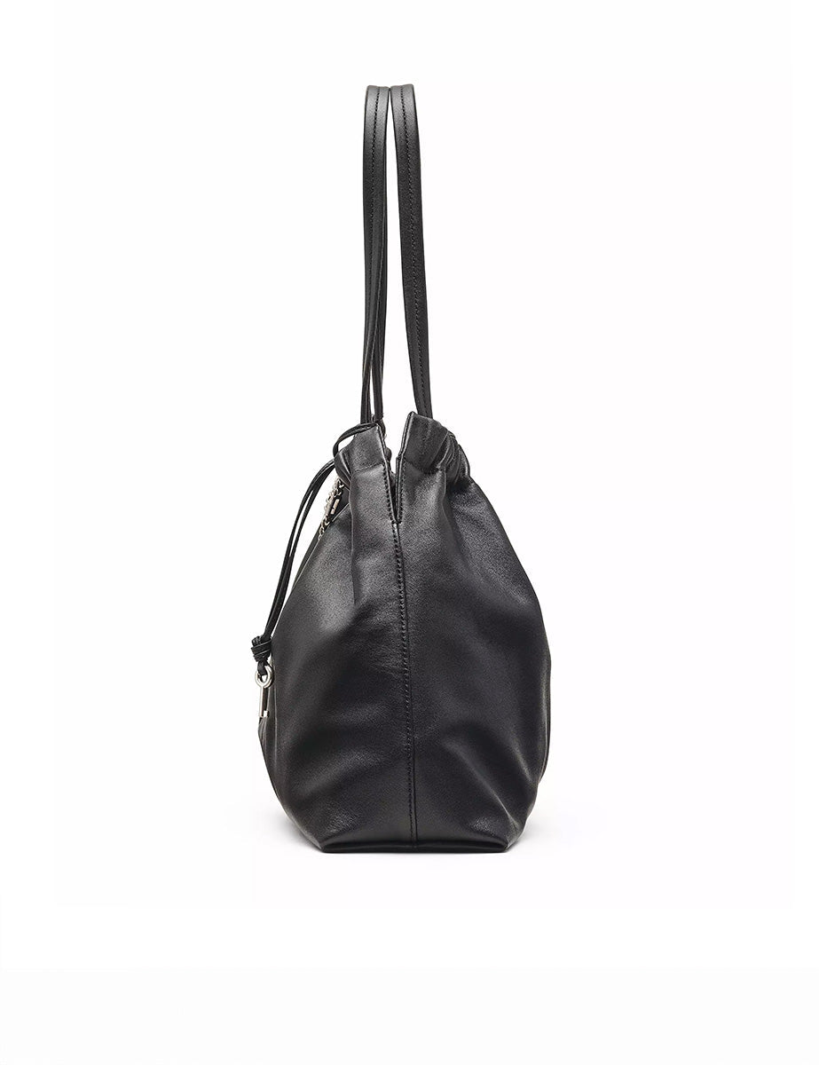 tote bag leather nero - marc jacobs - shopper
