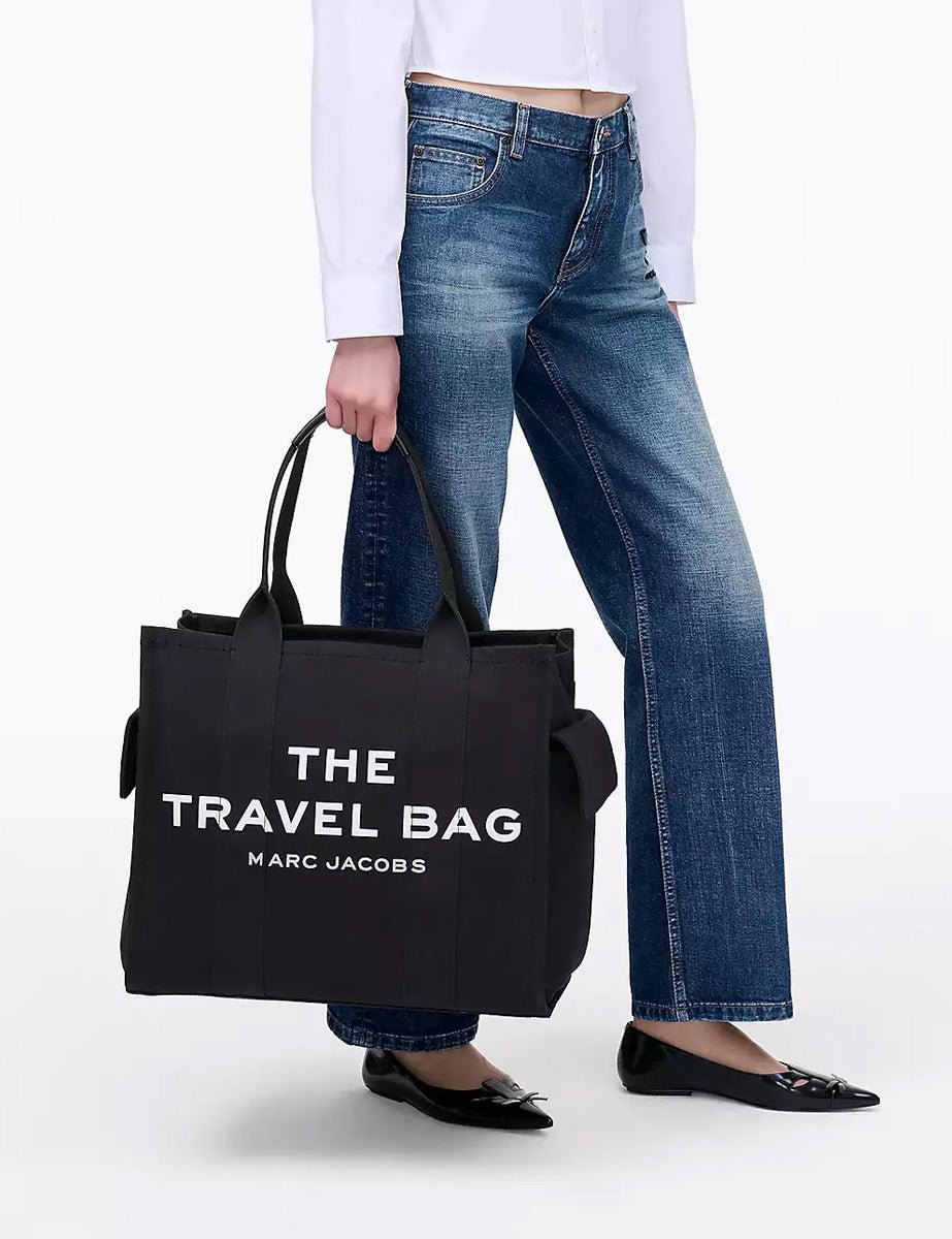 travel tote bag canvas nero - marc jacobs - shopper
