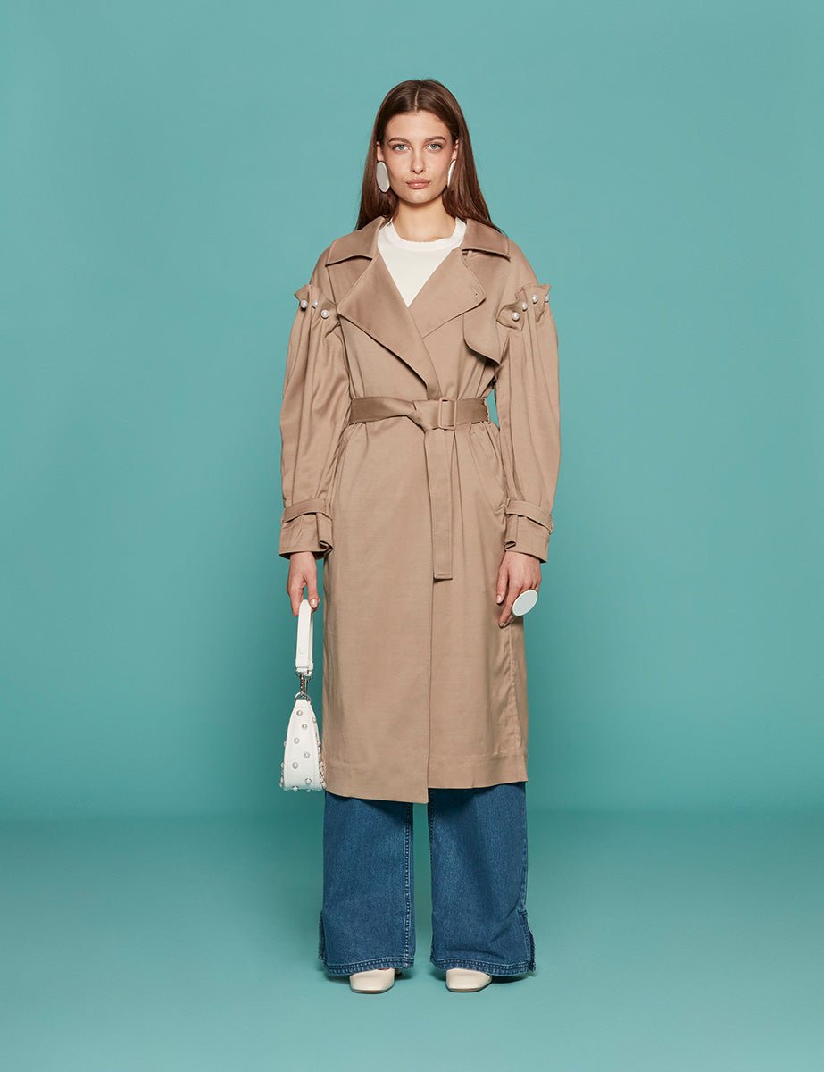 trench ember perle taupe - mother of pearl - trench
