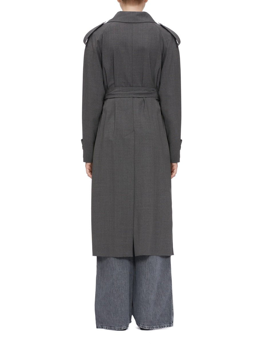 trench fresco lana asfalto - seventy - trench