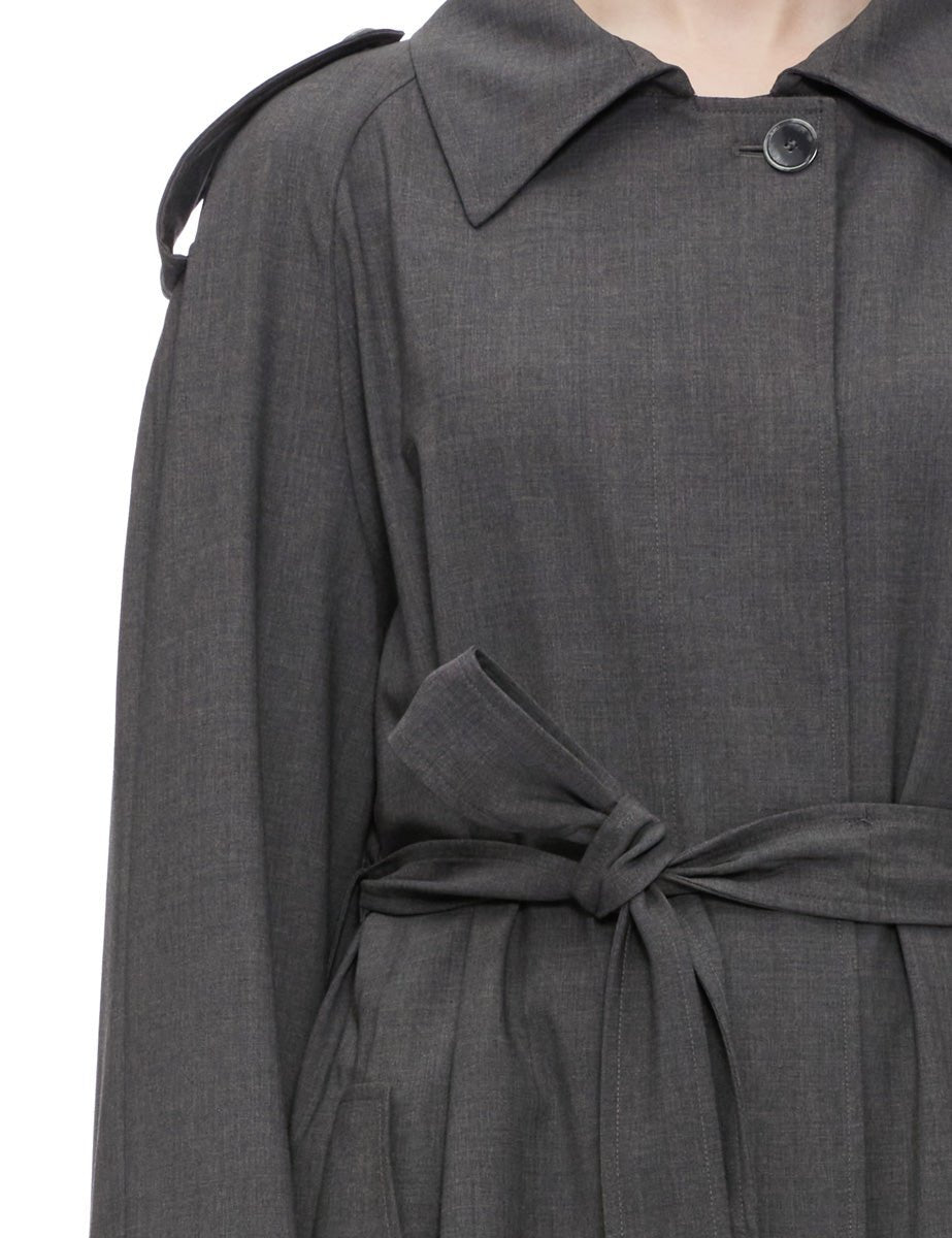 trench fresco lana asfalto - seventy - trench