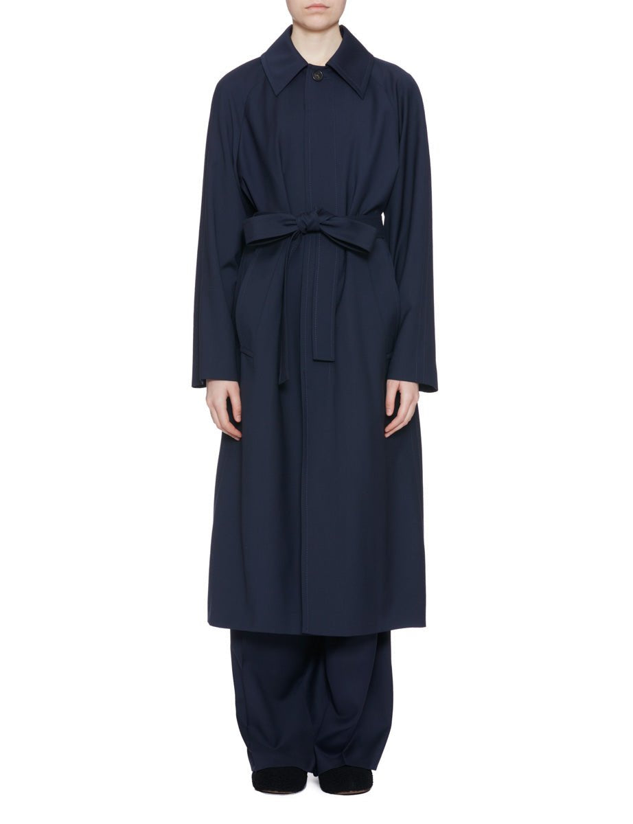 trench fresco lana blu - n21 alessandro dell'acqua - trench