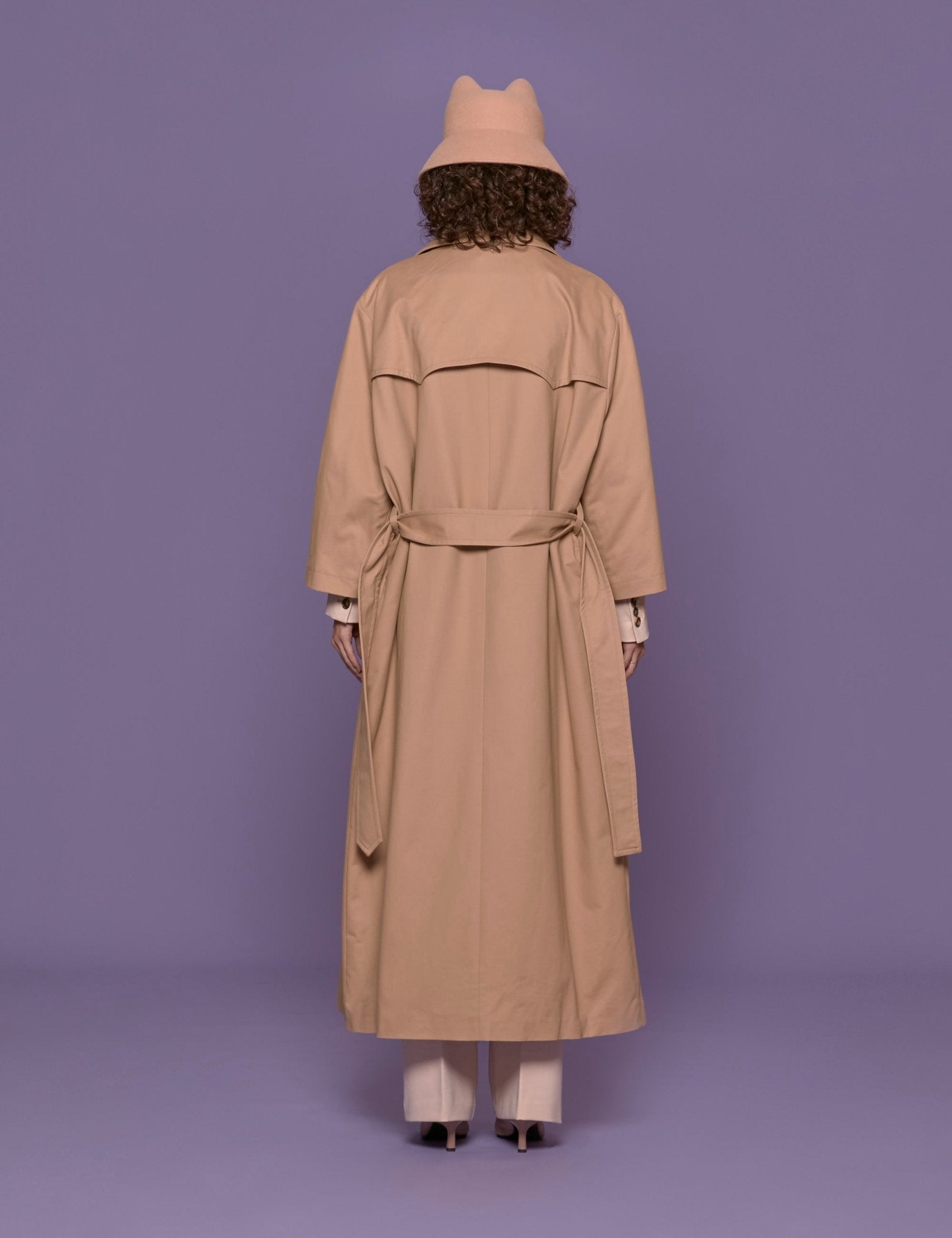 trench gabardine cammello - vivetta - trench