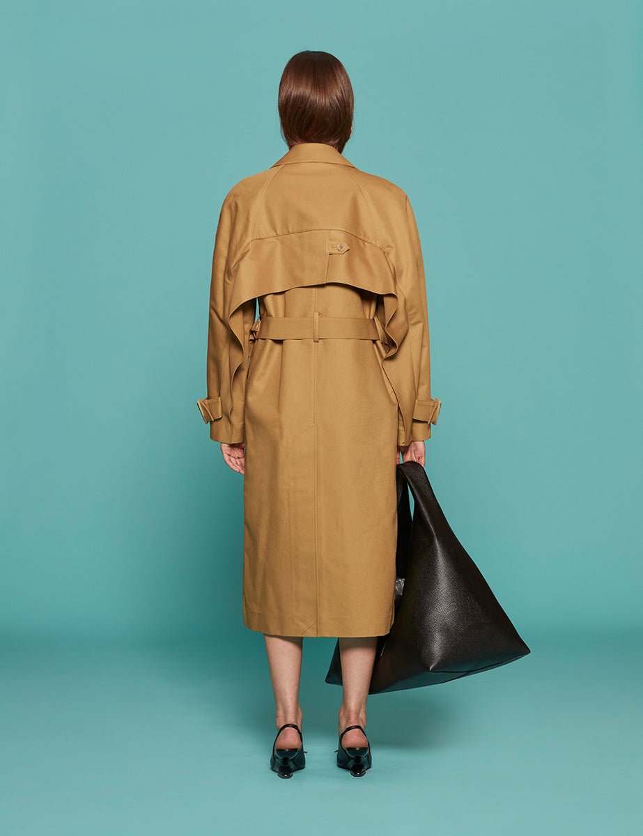 trench sculpted tan tan - tibi - trench