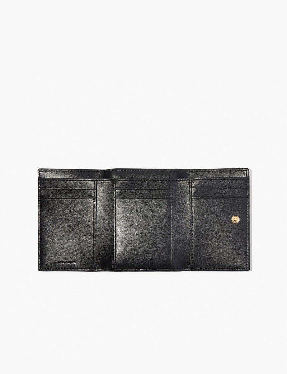 trifold wallet nero - marc jacobs - portafogli