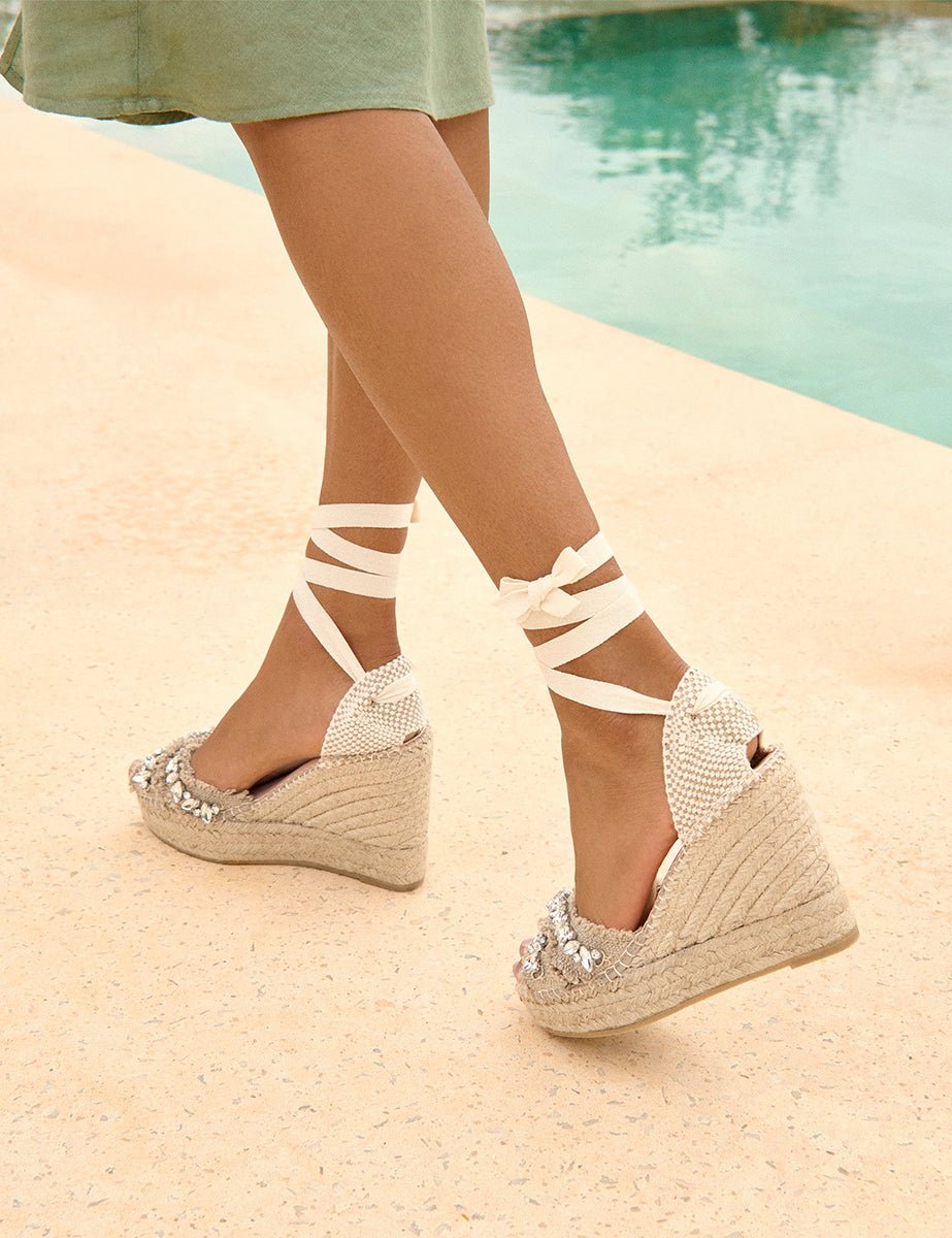 valenciana zeppa crystals naturale - maneb� - sandalo tacco