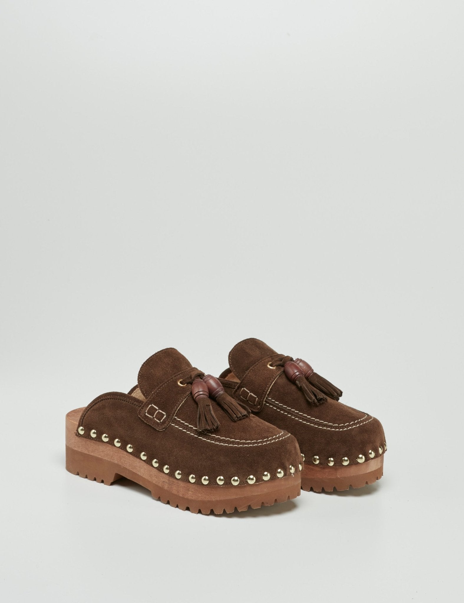 zoccoli suede marrone - jejia - zoccolo