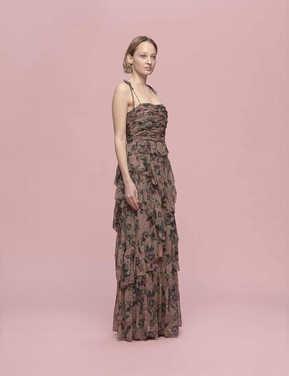 abito aveline coral - ulla johnson - abito