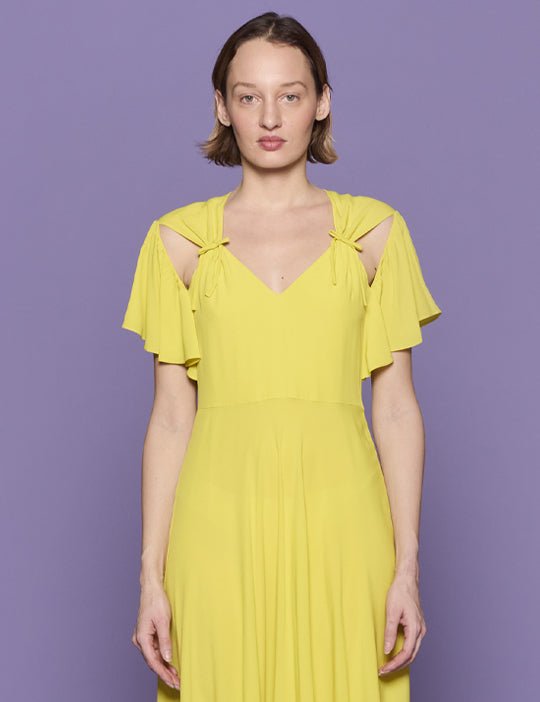 abito lungo rouches cedro - vivetta - abito