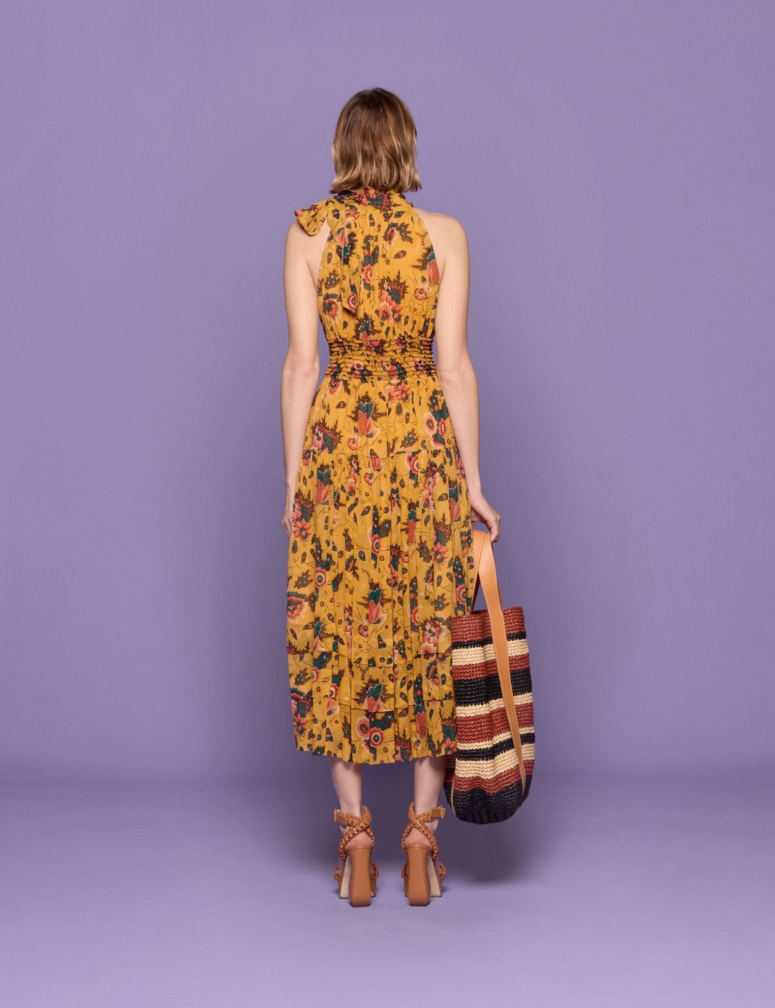 abito maya midi fiocco - ulla johnson - abito