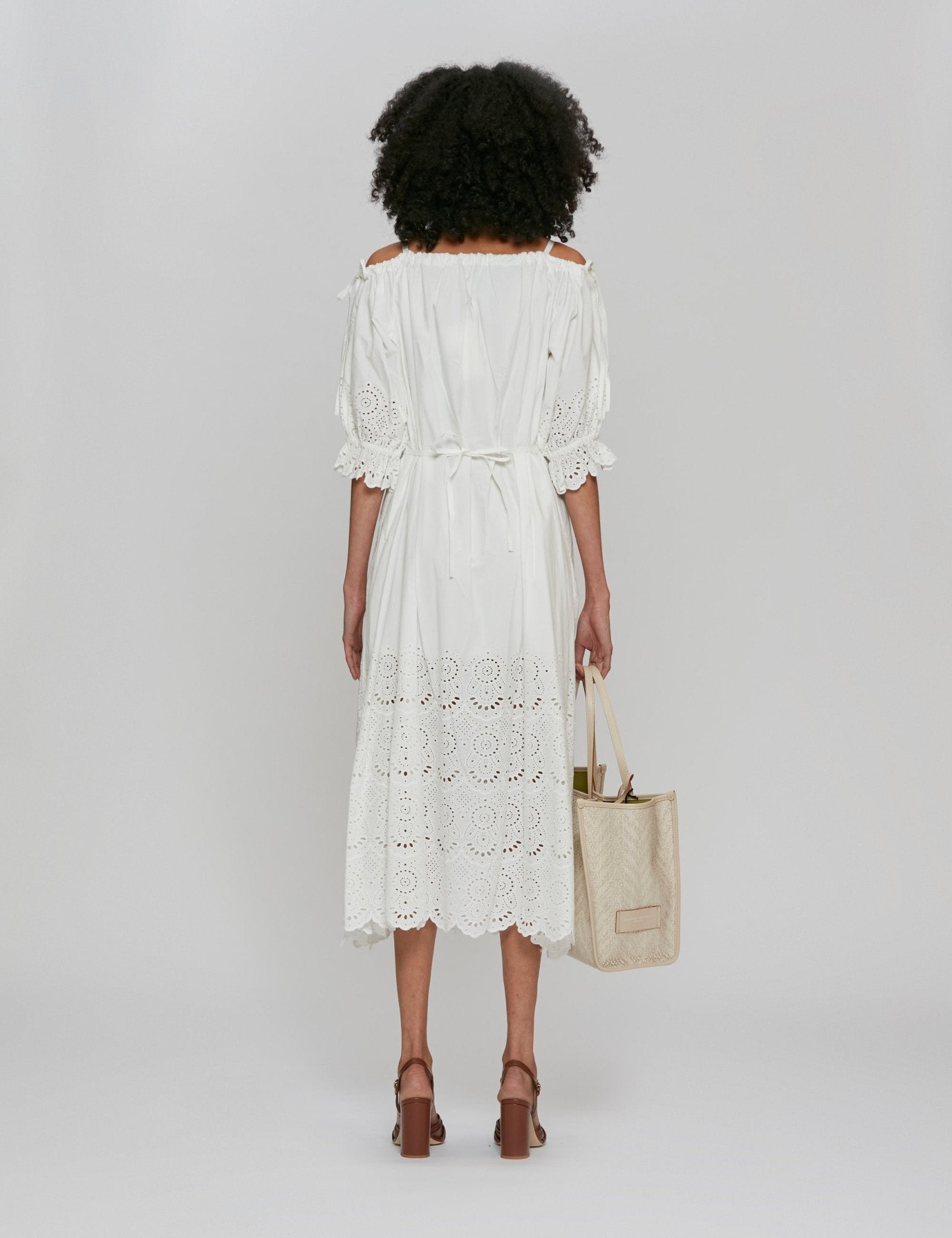 abito narcisa pristine bianco - ulla johnson - abito