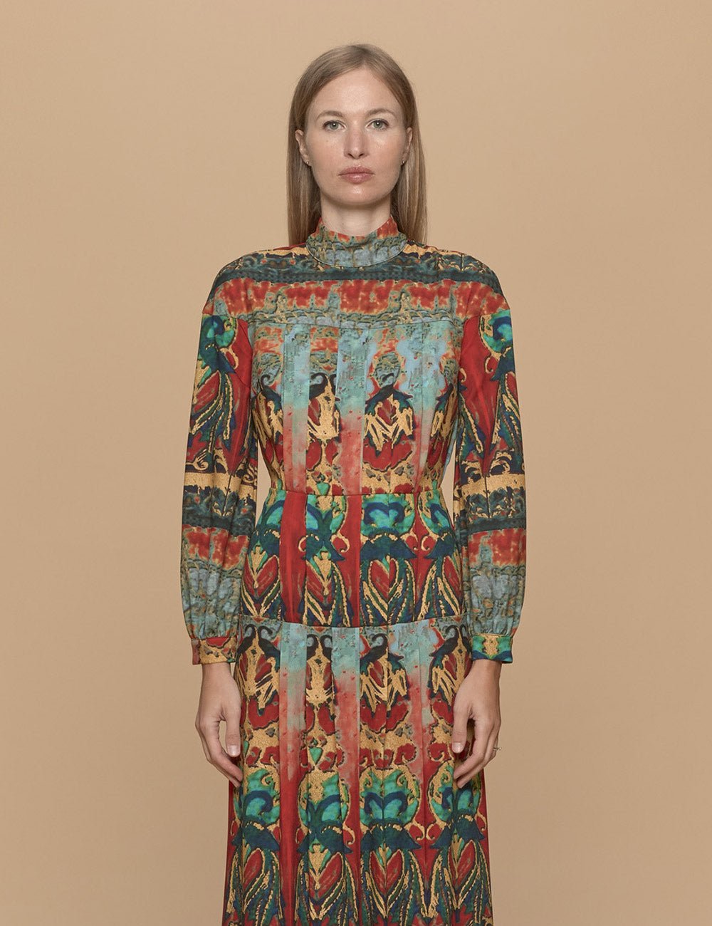 Abito Pieghe Turtleneck - stella jean - abito