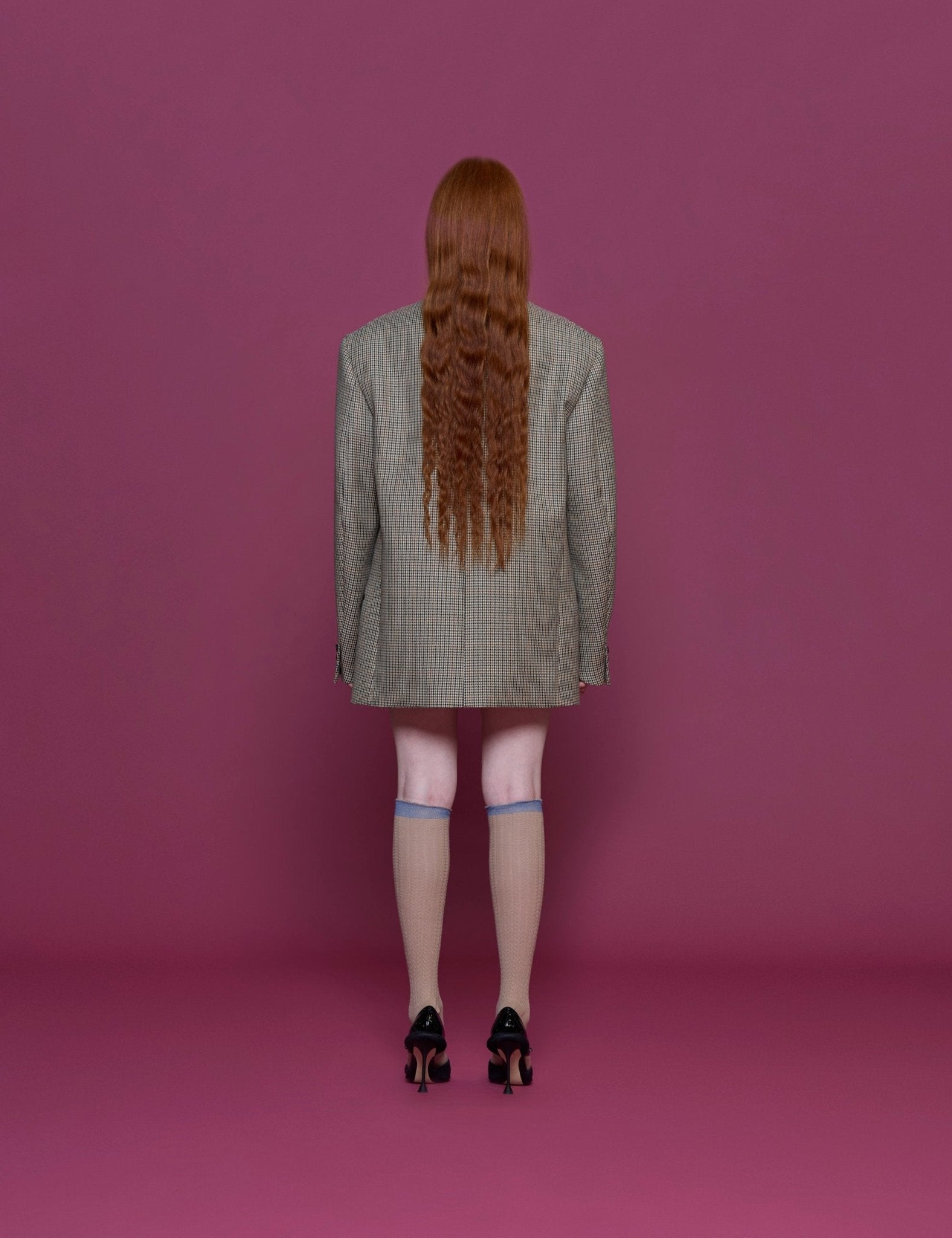 giacca collo lancia micro pied de poule - n21 alessandro dell'acqua - blazer