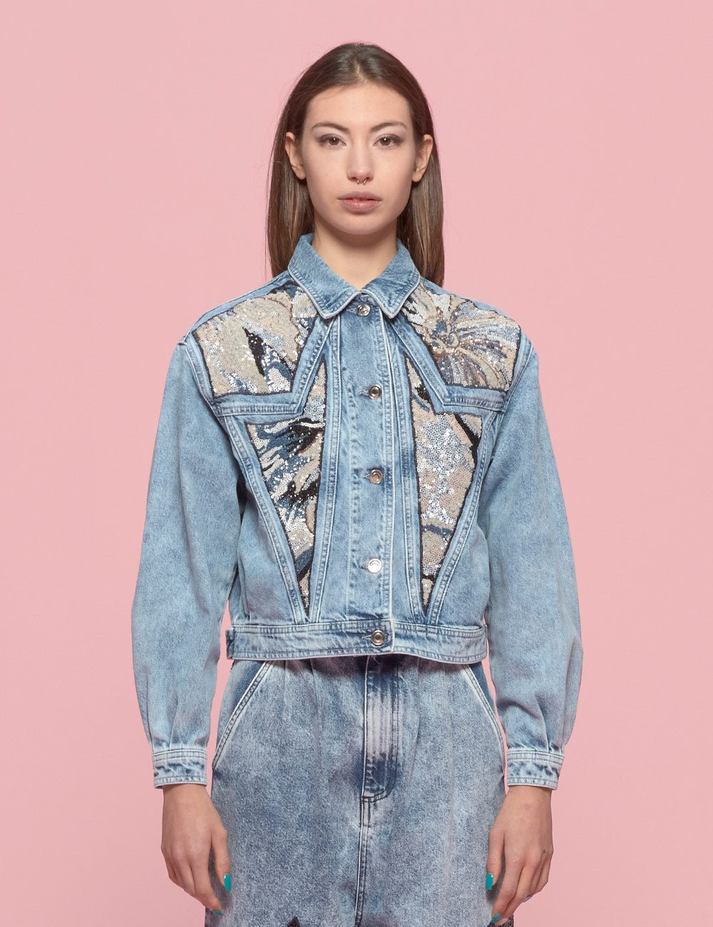 giubbino jeans miriana - antonio marras - giubbino