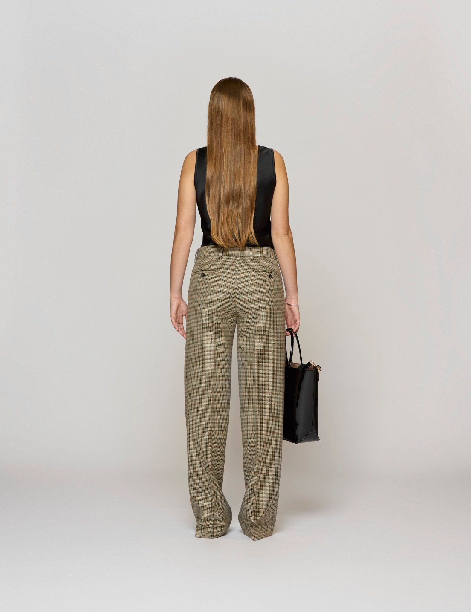 pantalone micro pied de poule - n21 alessandro dell'acqua - pantalone