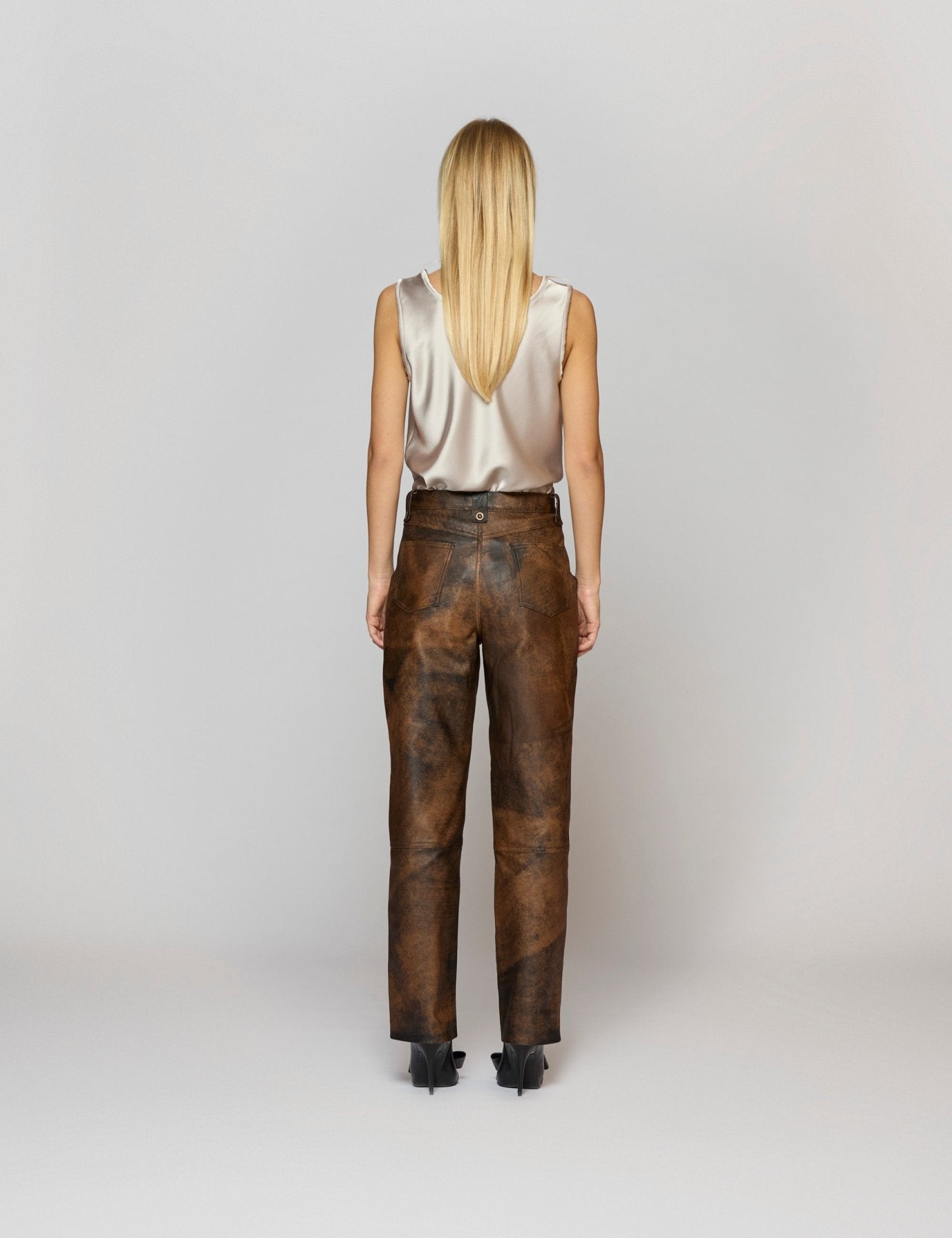 Pantaloni pelle - baia - pantalone