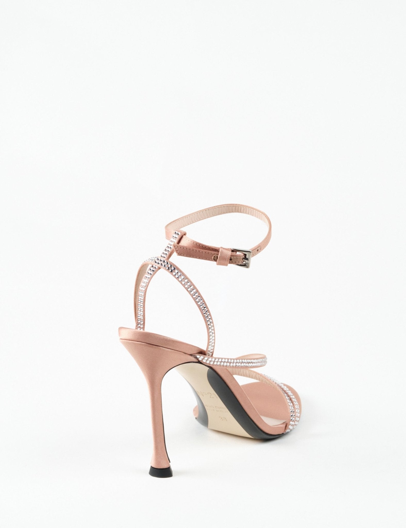 sandalo cinturino strass - n21 alessandro dell'acqua - sandalo tacco