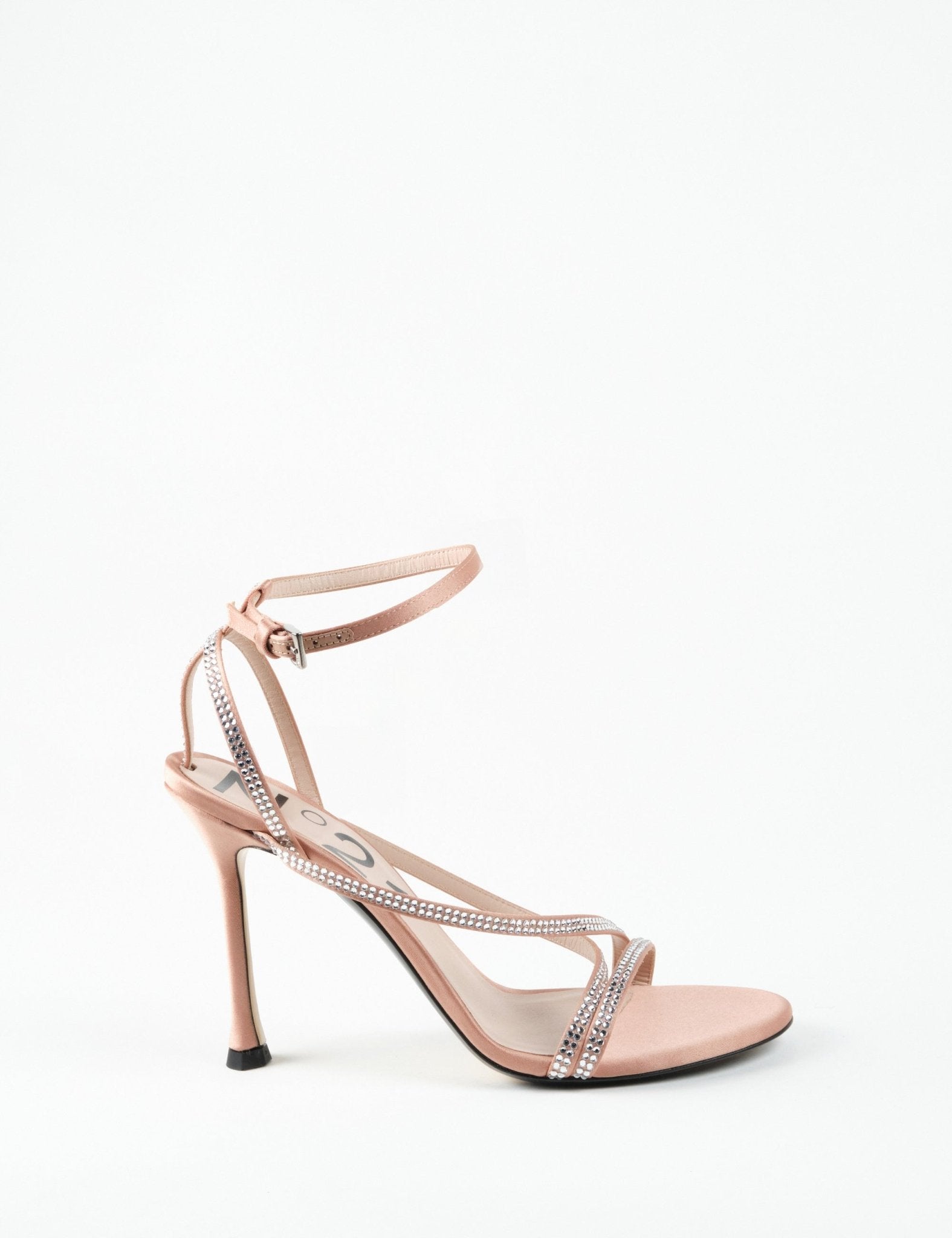 sandalo cinturino strass - n21 alessandro dell'acqua - sandalo tacco