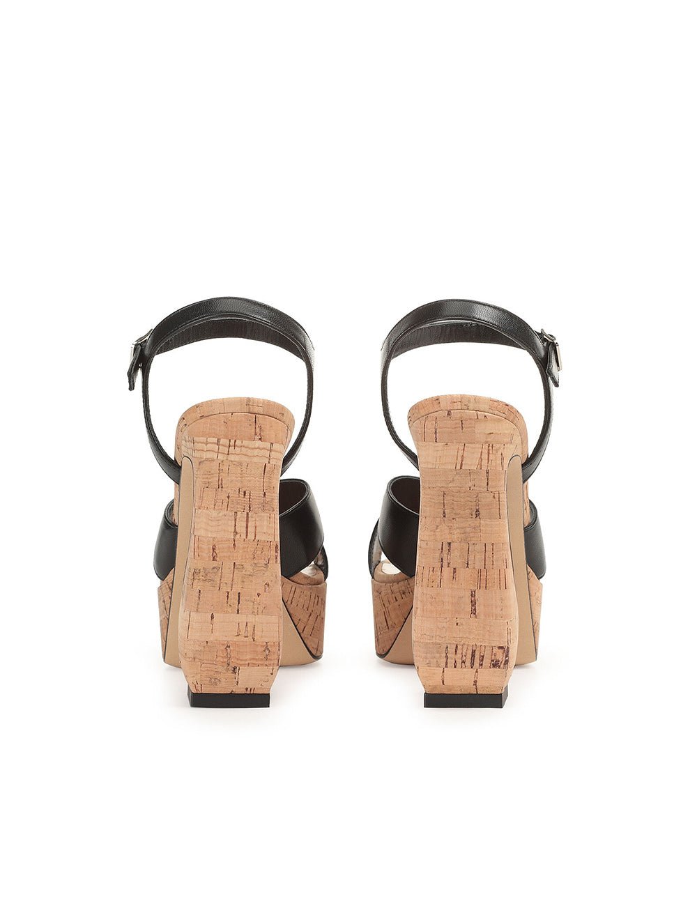 sandalo nappa sughero - si rossi - sandalo tacco