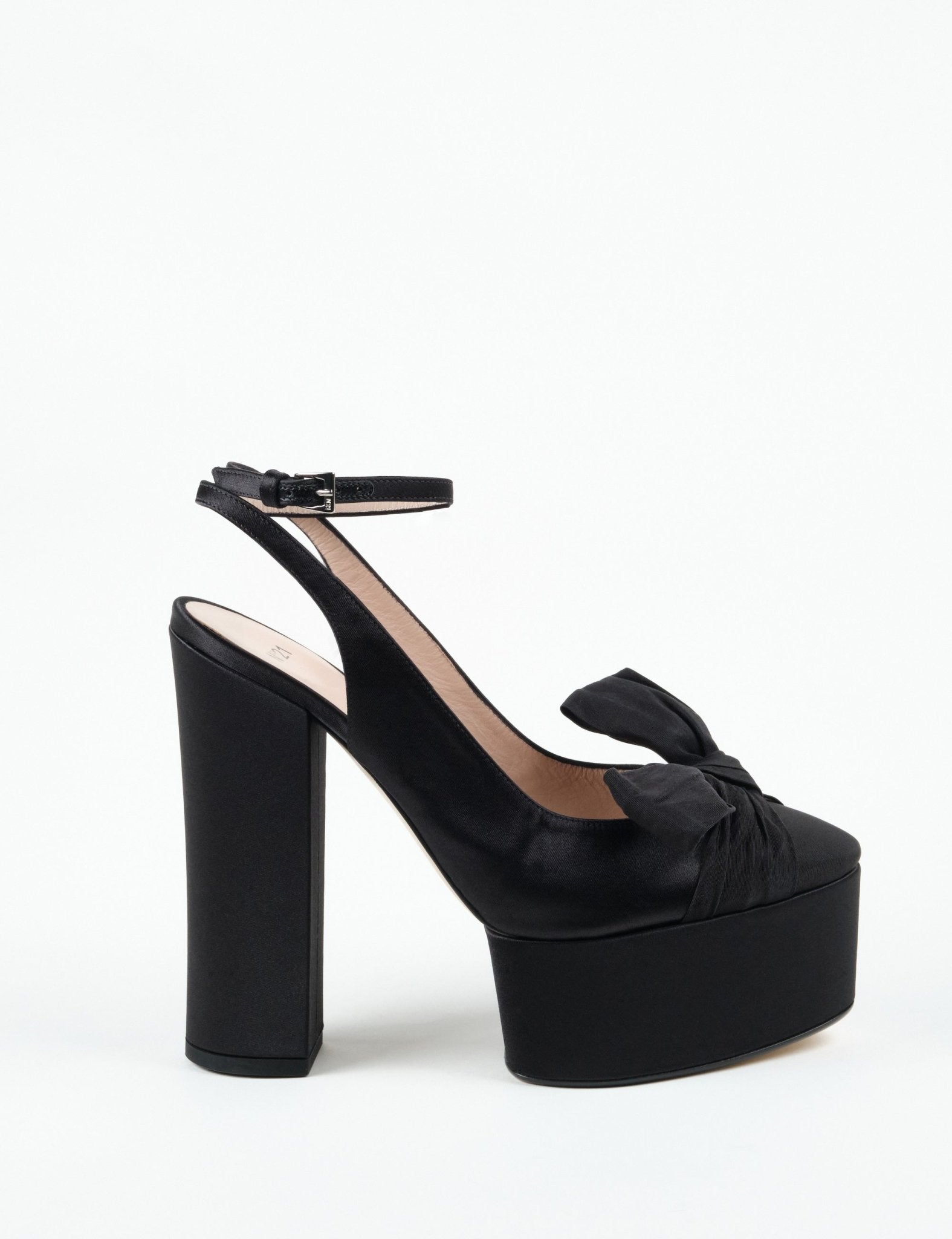 sandalo platform cinturino nero - n21 alessandro dell'acqua - sandalo tacco