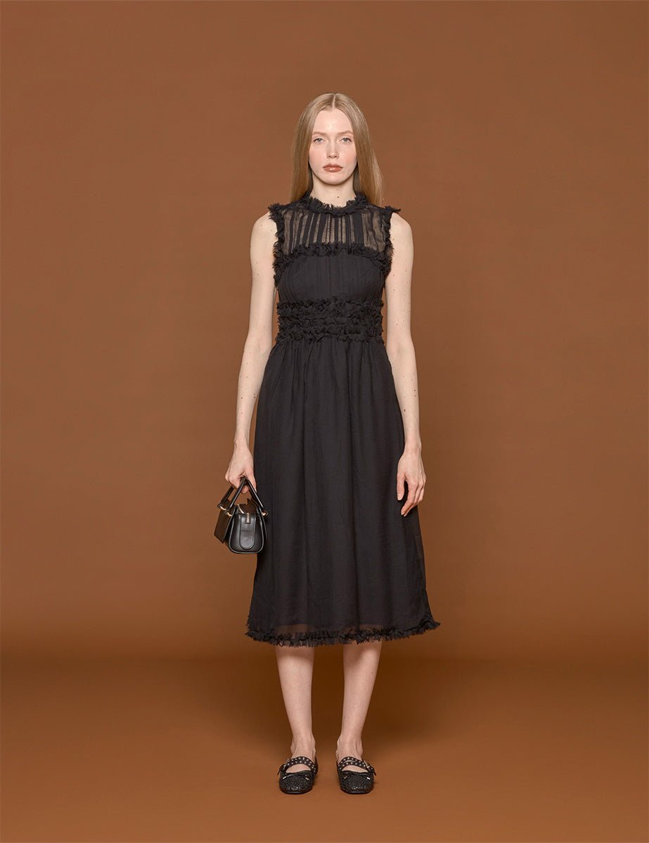 abito aberdeen noir - ulla johnson - abito