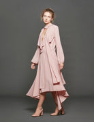 abito asimmetrico blush - Frida SRL