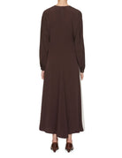 abito bicolore kimono brown - beatrice b - abito
