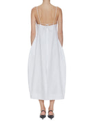 abito bustier cotone optic white - rohe - abito