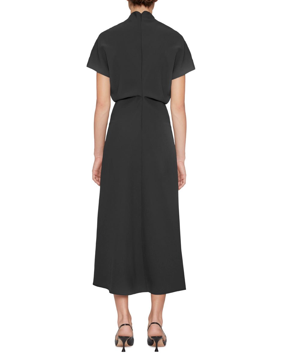 abito cady sbieco nero - blufrida - abito