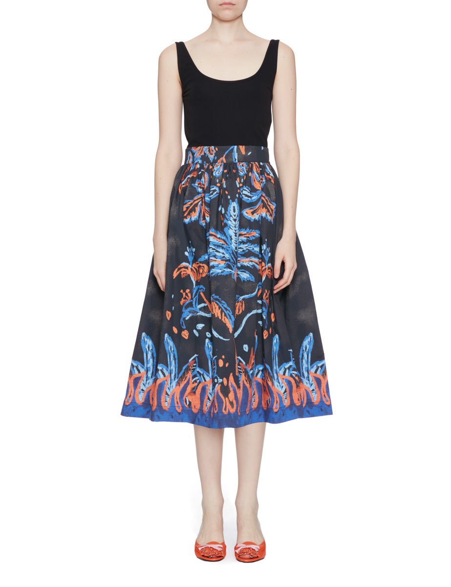 abito canotta nero fantasia - stella jean - abito