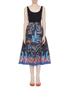 abito canotta nero fantasia - stella jean - abito