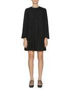 abito cappette crepe sable nero - Frida SRL