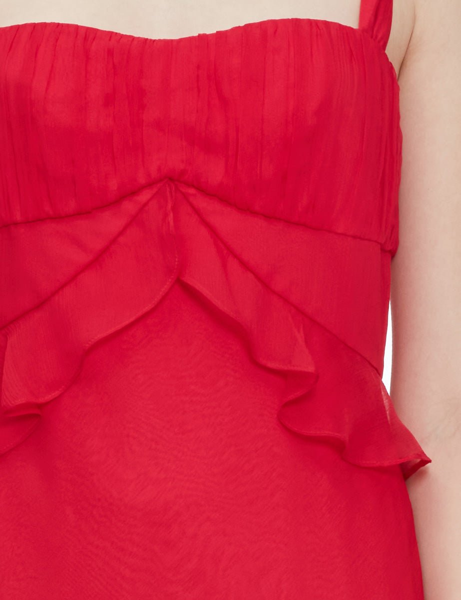 abito chandra chiffon fucsia - Frida SRL