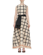 abito check crema - Frida SRL