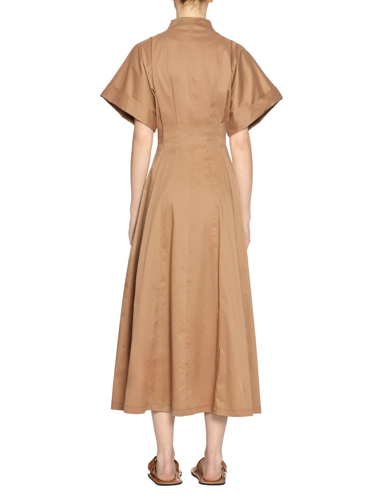 abito chemisier cotone biscotto - blufrida - abito