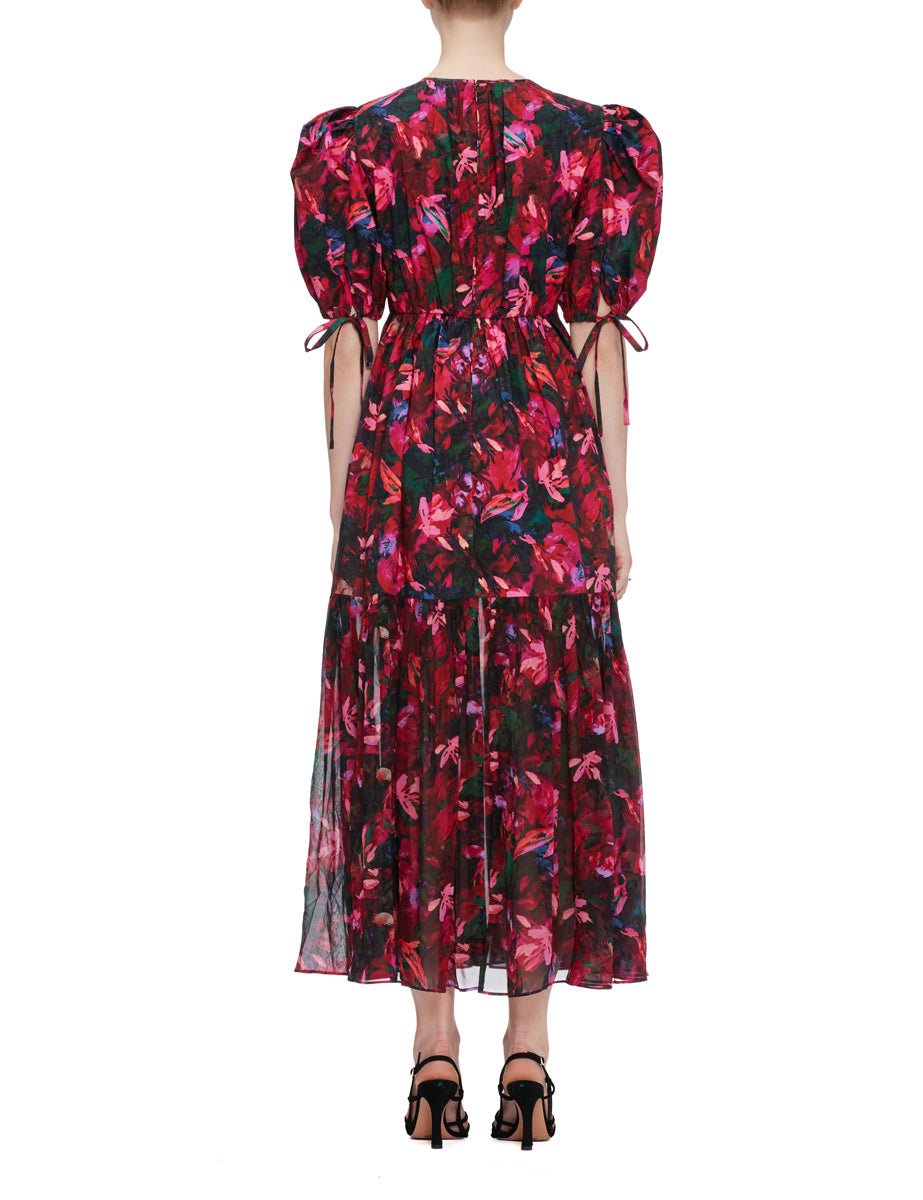 abito collage fantasia hibiscus - ulla johnson - abito