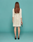 abito fiocco pizzo ecru - n21 alessandro dell'acqua - miniabito