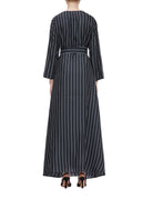 abito gessato blu navy - co.go - abito