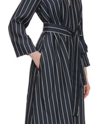 abito gessato blu navy - co.go - abito