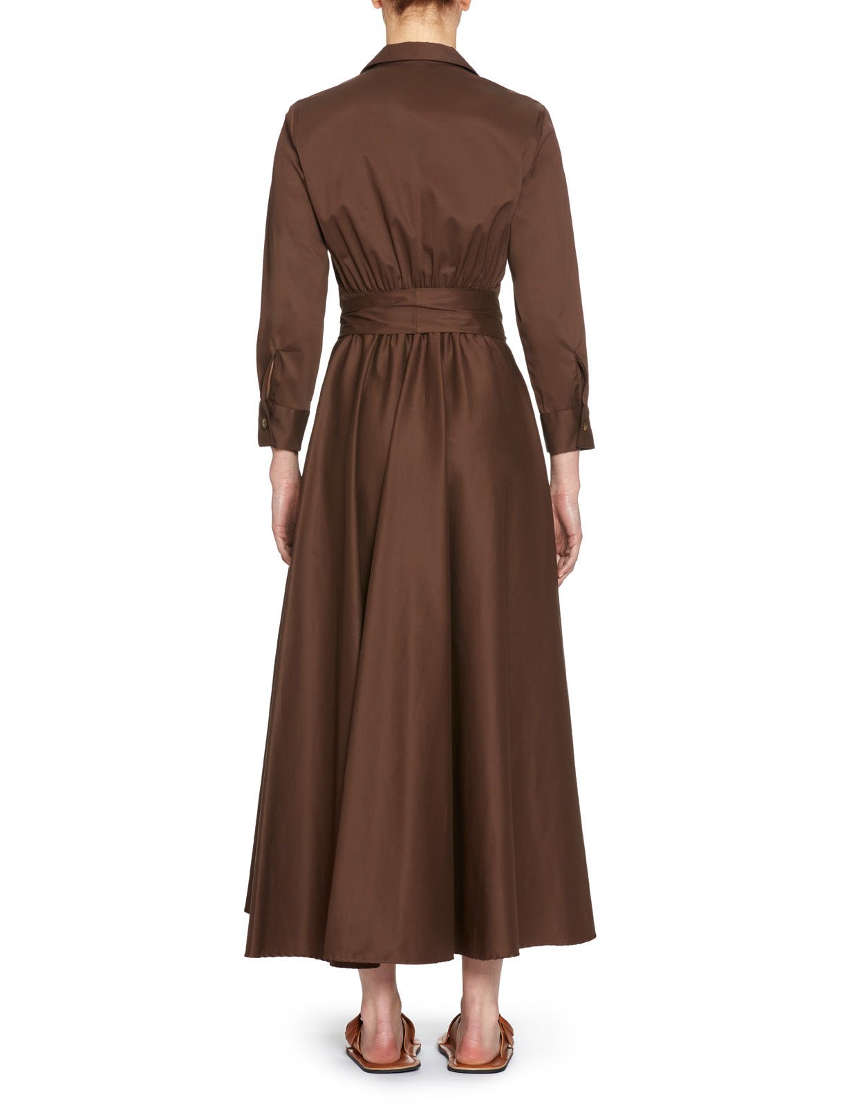 abito gonna ruota cioccolato - blufrida - abito