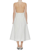 abito halter cotone off white - rohe - abito