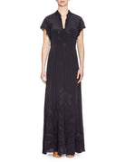 abito iris velvet crepe de chine notte - forte forte - abito