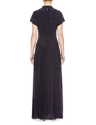 abito iris velvet crepe de chine notte - forte forte - abito