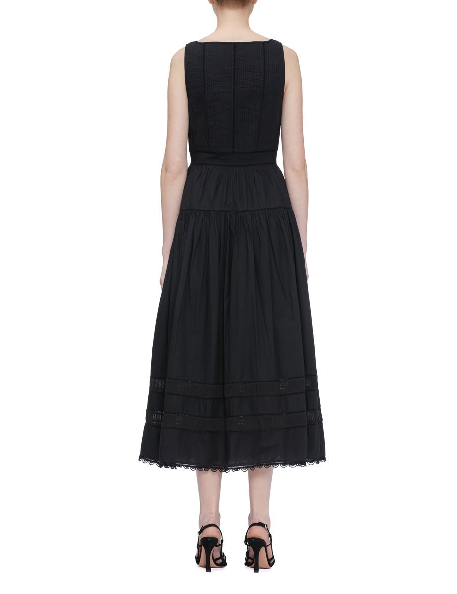 abito isadora cotone noir - ulla johnson - abito