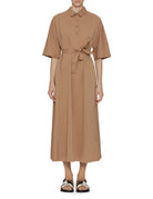 abito jersey polo cammello - mm by max mara - abito