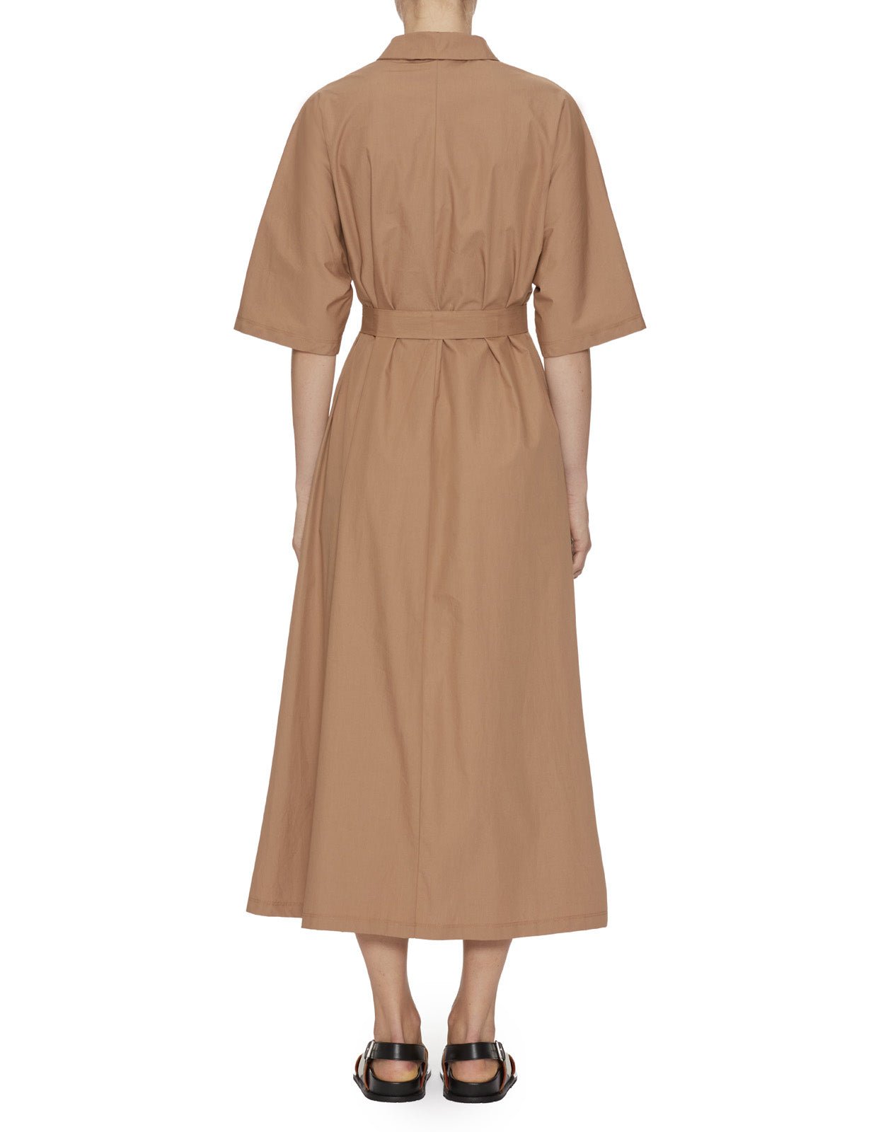 abito jersey polo cammello - mm by max mara - abito