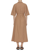 abito jersey polo cammello - mm by max mara - abito
