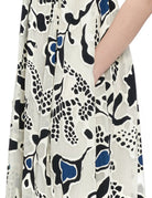 abito lungo abstract floral porcelain - Frida SRL