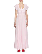 abito lungo chiffon seashell pink - beatrice b - abito